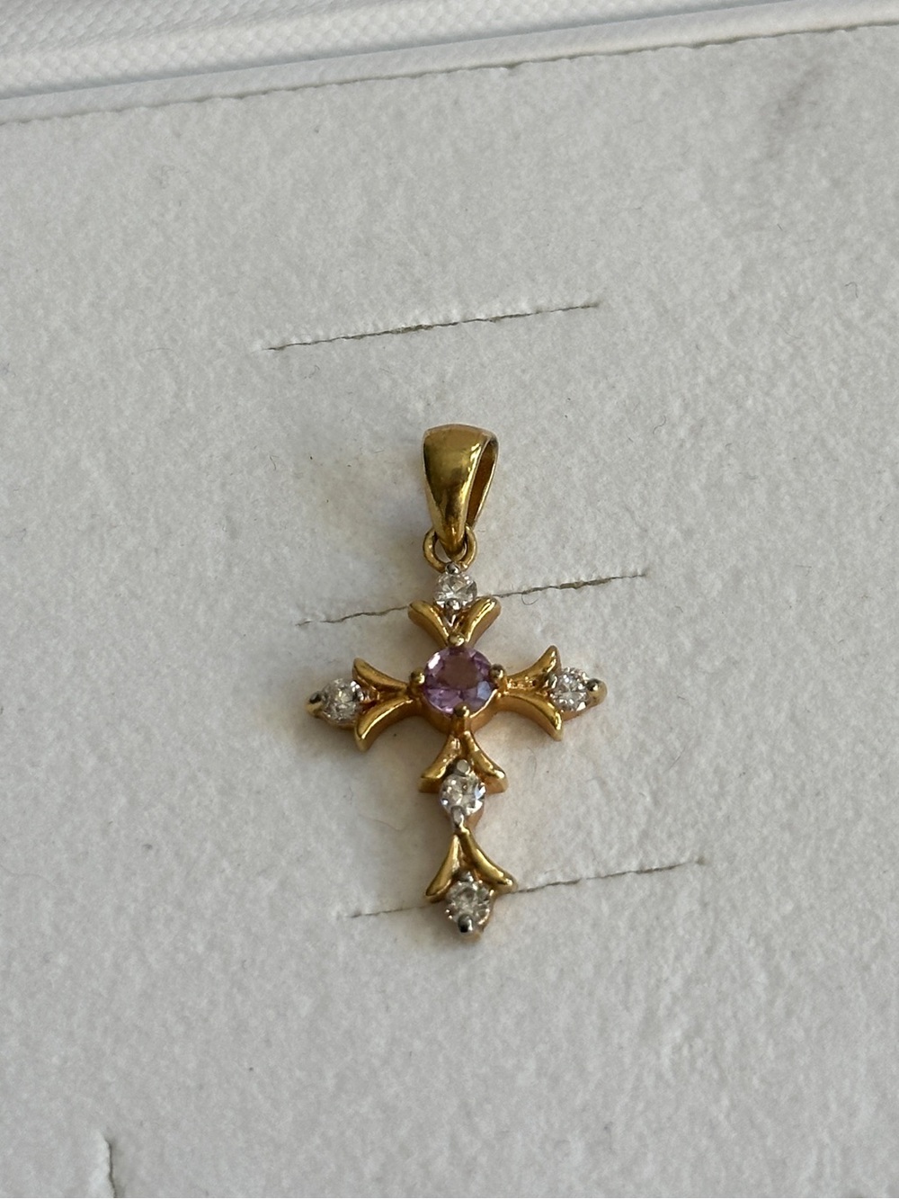 FREE in bundle gold plated cross pendant